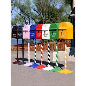 우편함 야외 철제 빈티지 스탠딩 전원주택 사서함 펜션 입구 유럽 유럽식 포스트박스 레드