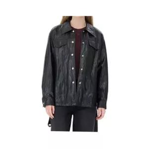 시슬리 루트 레더 벨트 자켓_SALE01441BK 222403