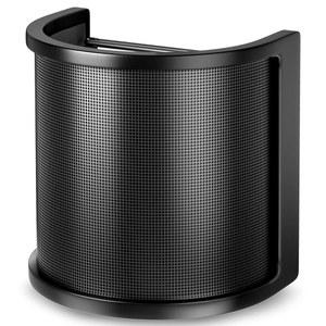 팝 필터, PEMOTech [업그레이드된 세 가지 레이어] 메탈 메시 & 폼 에타민 레이어 마이크 윈드스크린 커버 휴대용 쉴드 마스크, 보컬 녹음용 액세서리, 유튜브 비디오, 스트리밍