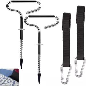 에스키모 얼음 낚시 텐트를 위한 디럭스 쉘터 타이다운 키트 24260 판자를 설치하기 스 앵커 액세서리 - 캠