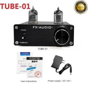 2020 FX-AUDIO TUBE-01(6J1) HiFi 2.0 휴대용 튜닝 튜브 프리 앰프 DAC 디지털 오디오 디코더 DC12V1A 어댑