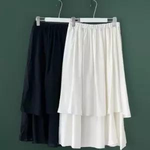 [신상오픈런]여성 레이어드 플레어 롱스커트 밴딩 발레 스타일 캉캉 스커트 (38541333)