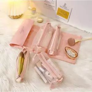 손가방파우치 걸이형 여행용 메이크업 수납 공간 롤 이너백 가방