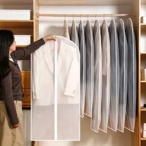 반투명 화이트 4크기 의류 케이스(옷걸이미포함) 옷보관부직포