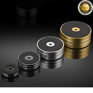 Hifi 오디오 알루미늄 합금 스피커 앰프 충격 흡수 패드 스탠드 책장 박스 디코더 4 개