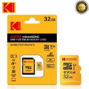 Kodak 32GB-256GB 마이크로 SD 메모리 카드 - 고속 스마트폰 디지털 카메라 태블릿 및 드론용 클래스 10