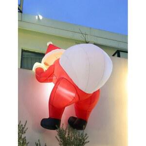 산타 벽타는 대형 에어산타 인테리어 크리스마스 대형산타 눈사람 클로스 매달린 건물