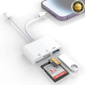 안드로이드용 Apple 카드 리더기 SD USB 휴대전화 전송 OTG Type-C 멀티인원 및 휴대용