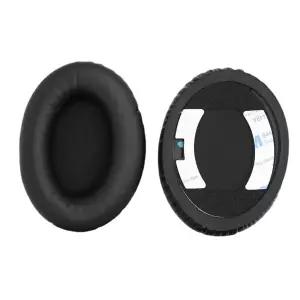 Bose QC15 QC2 헤드폰용 교환형 이어 패드 쿠션 단백질 가죽 메모리 폼 스폰지 이어폰 슬리브