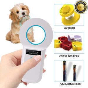 휴대용 RFID EMID 마이크로 칩 스캐너 FDX-B(ISO1178485) 동물 리더 고양이 개