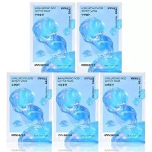 [이니스프리] 이니스프리 액티브 마스크 히알루론산(수분충전) 5개