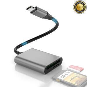 USB3.1 카드 판독기 SD4.0 Type-C 5Gbps-MicroSD TF 메모리 어댑터(SD SDHC UHS-II PC 노트북 전화용)