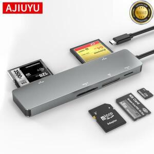 AJIUYU USB 3.0 카드 리더 C-SD TF CF CFast MS 메모리 허브 맥 OS 윈도우 컴퓨터용 다기능 5 인 1