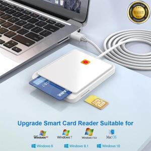 USB 2.0 스마트 카드 리더 메모리 ID 뱅크 SIM CAC 커넥터 어댑터