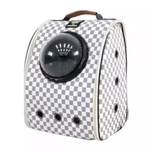 [반려] 고양이 사각 우주선가방 심플그레이 1P 강아지 백팩