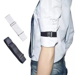 1개 암가터 셔츠 옷 소매 고정 밴드 슬리브 가터 암밴드 소매걷이 옷밴드 흘러내림방지 클립