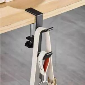 책상 무타공 가방 걸이 테이블 후크 모자 행거 고리 책가방 사무실 다용도