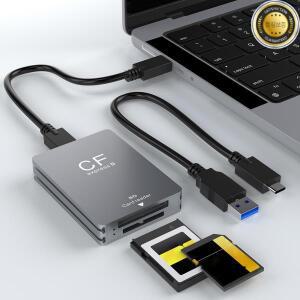 CFexpress B 타입 A 및 SD 카드 리더 메모리 어댑터 안드로이드 윈도우 맥 SLR용 USB3.2 10Gbps