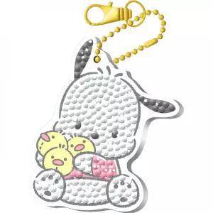 산리오 포차코 피짱즈 키링 보석 십자수 6x7.5