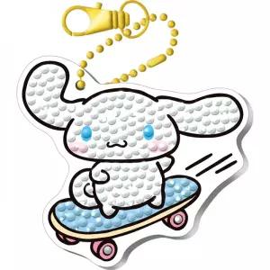 산리오 - 시나모롤 스케이트보드 키링 보석십자수