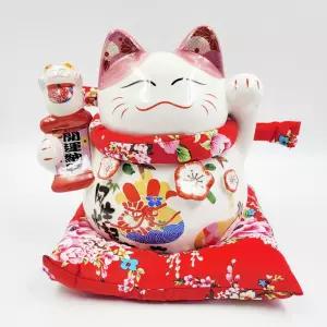 대형 일본 도자기 마네킨네코 저금통 G