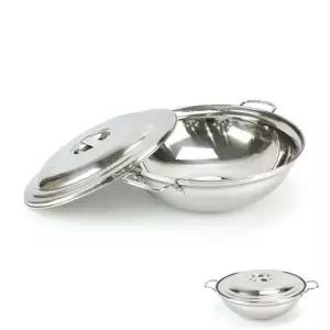 인덕션겸용 스텐 삼중 볶음팬 550 웍 중식 전골 탕 식당