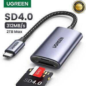 UGREEN USB-C SD 마이크로SD TF 메모리 카드 어댑터 노트북 휴대폰 맥북 윈도우 맥OS 리더기 SD4.0 312 MBs