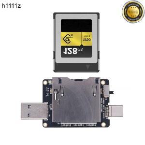 CFexpress Card Reader USB 3.0 Type A + C 10Gbps to Riser Adapter JMS583 Chip for B Memory