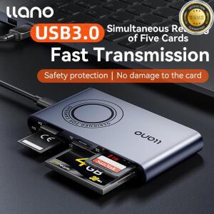LLano 고속 변속기 커넥터 어댑터 카드 리더 USB 3.0 마이크로 SD MMC MS 프로 듀오 지원 5 인 1