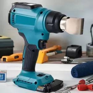 무선히팅건 열풍기 18V 수축 포장 열풍 건 에어 드라이어 납땜 LED 디스플레이 본체만 배터리 미