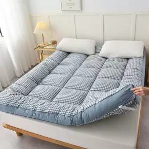 침대 바닥 토퍼 매트리스 패드 접이식 매트 퀸 더블 침대