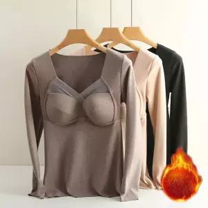 여성 이너웨어 내복 캡내장 슬림 피치기모 보온내의 브라내장내복