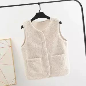 프리미엄 여성 초경량 뽀글이 조끼 겨울 따뜻한 느낌