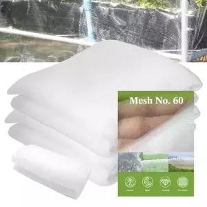 오이망 고추망 정원 곤충 그물망 온실 보호 커버 식물 야채 성장 해충 방제 조류 방지 메쉬 화이트 60