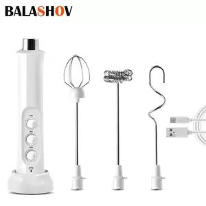 미니거품기 무선 우유 거품 USB 충전식 휴대용 전기 제조기 라떼 카푸치노 핫 초콜릿 커피 털 믹서 3 속도
