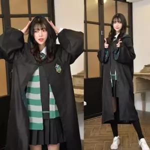 마녀망토 교복몰 마법학교 슬기로운 마법사 그린 망토