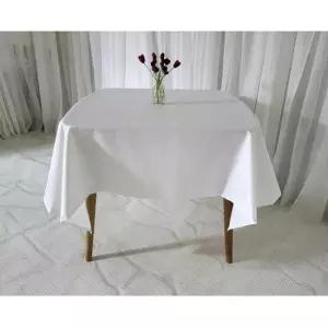 관공서 방수식탁보 방수테이블보 흰칼라 1인용 크기 115x115