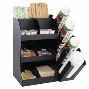 원목 보관 원형 종이컵 무인카페창업 커피 창업 정리대 사무실 블랙 커피잔 소나무 검정