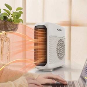 난방기 전기히터 스토브 온열기 A2164CW 스탠드형 미니히터 카본 난로 캠핑용 구이