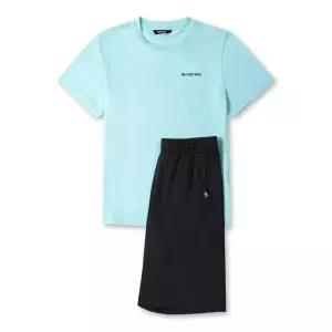 [백화점 홈쇼핑 정품] 블랙야크 BLACKYAK 키즈 로고반팔5부세트1BKSEMV912