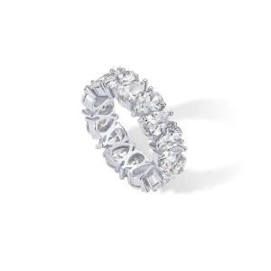 파보이 14K 러브 지르코니아 골드 브라 도금 큐빅 여성용 이터널