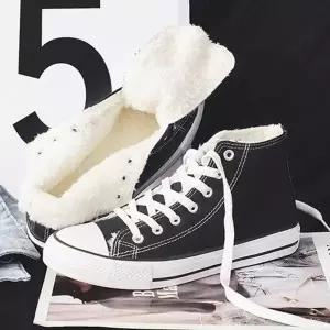 [룽스]겨울 하이 스니커즈 방한신발 털안감 ZG417T