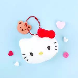 산리오 헬로키티 커플 얼굴 가방고리 5cm