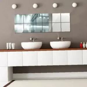 스티커 안전 거울 붙이는 아크릴 벽부착 16EA