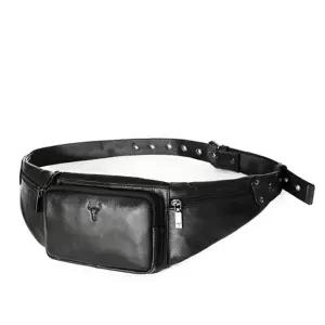 [룽스]힙색 남성 가죽힙색 크로스백 브라운 블랙