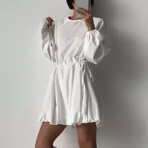 [신상오픈런]여성 리본 스트링 볼륨 나그랑 사랑스러운 미니 드레스 (40818137)