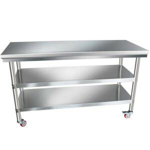 보조 테이블 업소용 조리대 가정용 좁은 이동식 다용도 이동식조리대 진열대 레이어