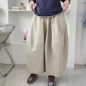 [신상오픈런]아메카지 커브드스커트 맥시 빅사이즈 밴딩 면치마 (31983379)