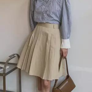 [신상오픈런]하이웨이스트 플리츠스커트 a라인 클래식 무릎 면치마 (30463304)