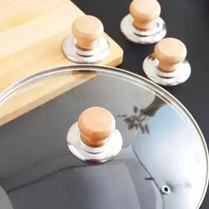 냄비손잡이 교체용 우드 나무 후라이펜뚜껑 손잡이 1p